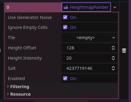 HeightmapPainter without configuration