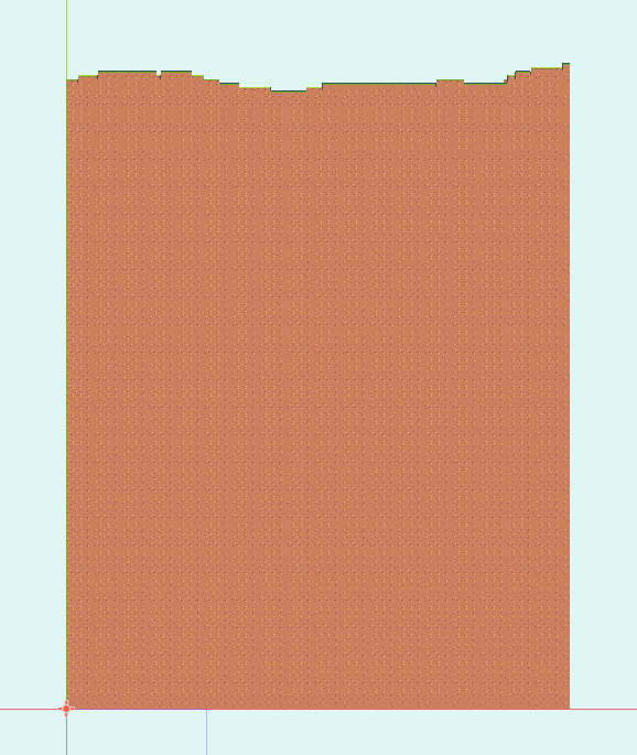 Initial generation with just dirt