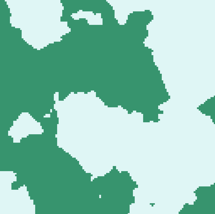 A natural-looking terrain made out of only grass